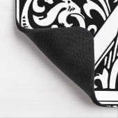 Floral Alphabet Monogram Letter Z Mousepad (Ecke)