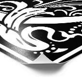 Floral Alphabet Monogramm Letter C Foto drucken (Ecke)