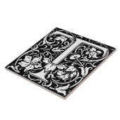 Floral Alphabet Monogramm Letter T Tile Fliese (Seite)