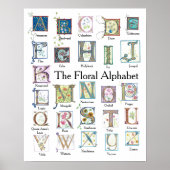 Floral Alphabet Poster (Vorne)