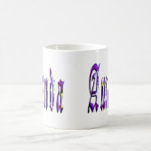 Floral Amanda Girls Name Logo, Kaffeetasse (Mittel)