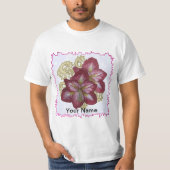 Floral Amaryllis T - Shirt (Vorderseite)