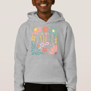 Floral Amen Art Hoodie