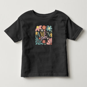 Floral Amen Art Kleinkind T-shirt