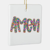Floral Amen Keramikornament (Rechts)