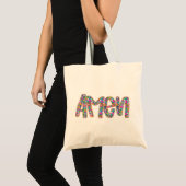 Floral Amen Tragetasche (Vorderseite (Produkt))