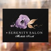 Floral-Amethyst Lila ID294 Fensteraufkleber (Blatt 2)