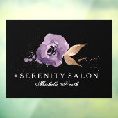 Floral-Amethyst Lila ID294 Fensteraufkleber (Blatt 3)