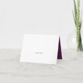 Floral Amethyst wird meine Bridesmaid-Karte sein Einladung (Rückseite)