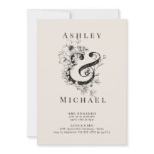 FLORAL AMPERSAND Blush Engagement Party