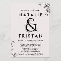 Floral Ampersand Hochzeit