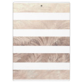 Floral Ananas gestreift Klemmbrett (Rückseite)