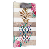 Floral Ananas gestreift Klemmbrett (Rechts)