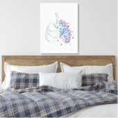 Floral Anatomie Lungenkrankheit Wand Kunst Leinwan (Insitu (Schlafzimmer))