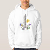 Floral Anatomy - Vertebrae, Hip Bone Hoodie (Vorderseite)