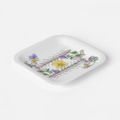 Floral Anatomy - Vertebrae, Hip Bone Pappteller (Gewinkelt)