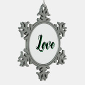 Floral Anatomy - Vertebrae, Hip Bone Schneeflocken Zinn-Ornament (Links)