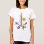 Floral Anatomy - Vertebrae, Hip Bone T-Shirt (Vorderseite)