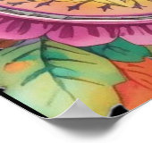 Floral and Butterfly Paisley Poster (Ecke)