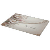 Floral and Pearl Embellishments Cutting Board Schneidebrett (Ecke)