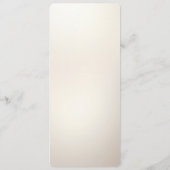 Floral and Pearl Embellishments Menu Menükarte (Rückseite)