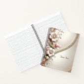 Floral and Pearl Embellishments Notebook Notizblock (Innenseite)