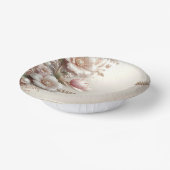 Floral and Pearl Embellishments Pappteller (Gewinkelt)