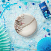 Floral and Pearl Embellishments Pappteller (Party)