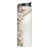Floral and Pearl Embellishments Thermosbecher (Nach links gedreht)
