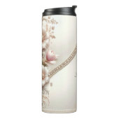 Floral and Pearl Embellishments Thermosbecher (Nach links gedreht)