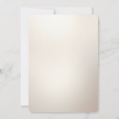 Floral and Pearl Embellishments Wedding Invitation Einladung (Rückseite)