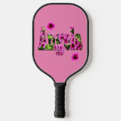 Floral Angela Name, Pickleball Paddle (Rückseite)