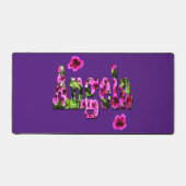 Floral Angela Name, Schreibtisch Mat Schreibtischunterlage (Vorderseite)