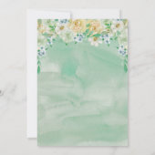 Floral animals birthday invitation custom  einladung (Rückseite)