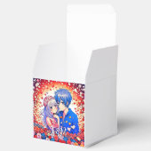 Floral Anime Thema Personalisierte Hochzeit Geschenkschachtel (Geöffnet)