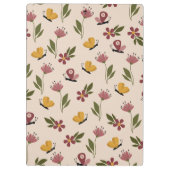 Floral Animes Zwischenablage Klemmbrett (Rückseite)