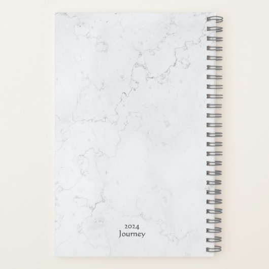 Floral anpassbare Reise 2025 Notizblock (Rückseite)