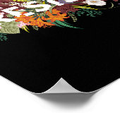 Floral Anti Trump politischer Protest Poster (Ecke)