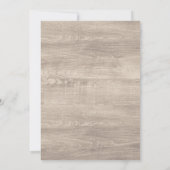 Floral Antlers Rustic Wedding Brautparty Custom Einladung (Rückseite)