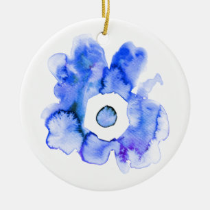 Floral Aquarell handgezeichnete abstrakte Keramik Ornament