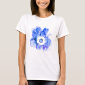 Floral Aquarell handgezeichnete abstrakte Kunst T  T-Shirt (Vorderseite)
