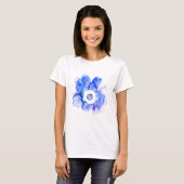 Floral Aquarell handgezeichnete abstrakte Kunst T  T-Shirt (Vorne ganz)