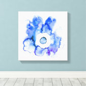 Floral Aquarell handgezeichnete abstrakte Leinwand (Insitu (Holzboden))