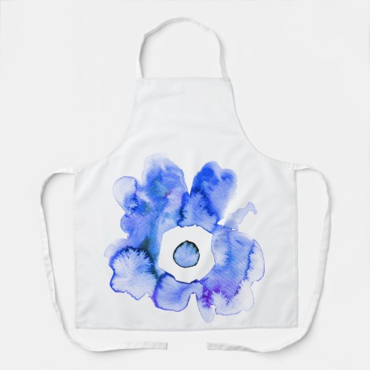 Floral Aquarell handgezeichnete abstrakte Schürze (Vorderseite)