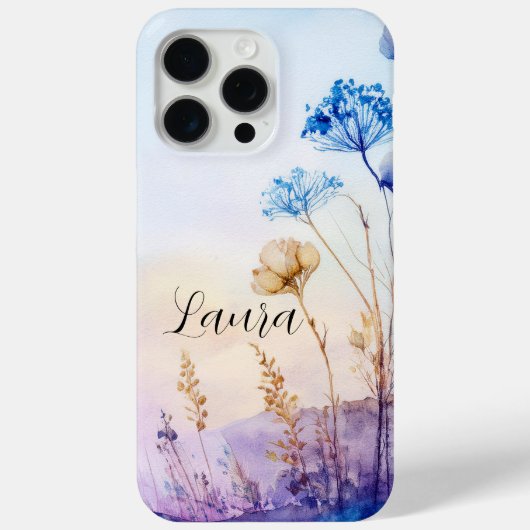Floral Aquarell iPhone 15 Pro Max Fall, cool Case-Mate iPhone Hülle (Rückseite)