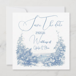 Floral Aquarell Moderne Typografie Hochzeit Save The Date