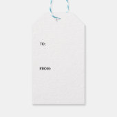 Floral-Aquarell-Monogramm – Personalisierter Anfan Geschenkanhänger (Rückseite)