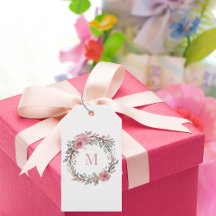 Floral-Aquarell-Monogramm – Personalisierter Anfan