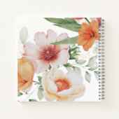 Floral-Aquarell-Notebook Notizblock (Rückseite)