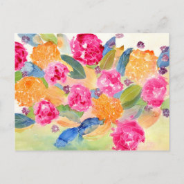 Floral Aquarell Postkarte